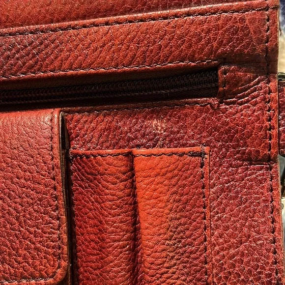 COPY - Leather Classic Brown Sling Bag For Men - Picture 6 of 10